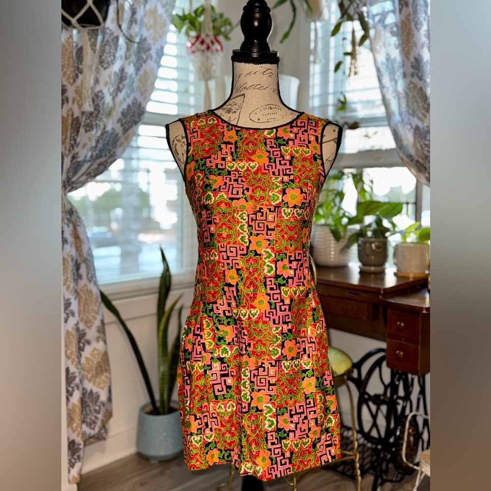 VINTAGE 60s mod Indorables of California shift dress